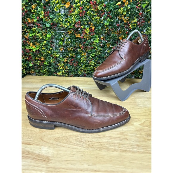 Allen Edmonds Clark Street 1906 Split Toe Brown CXL Men's Dainite Soles Men's 8 - Picture 1 of 9